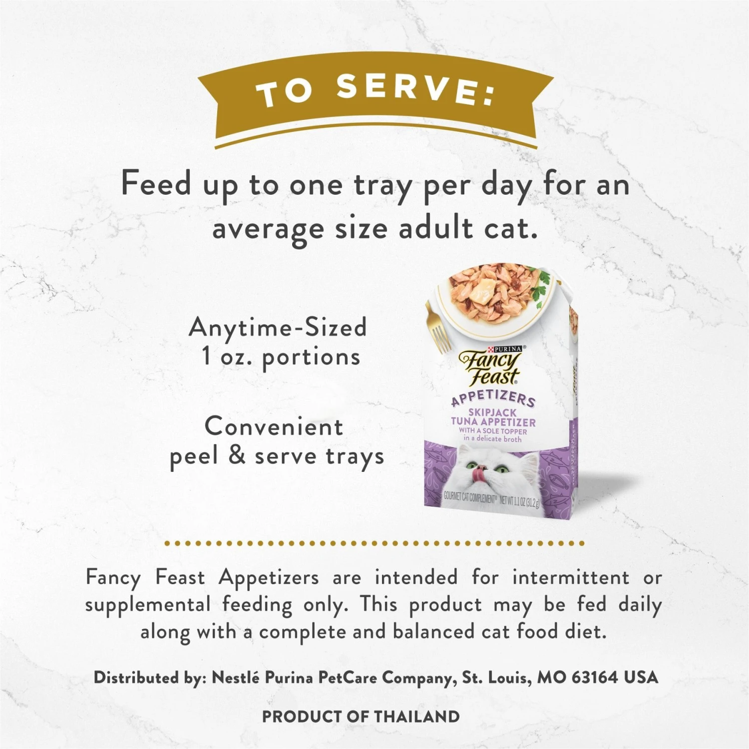 Fancy Feast Appetizers Grain-Free Variety Pack Wet Cat Food, 1.1-oz Tray, Case Of 12 8 Fancy Feast Appetizers Grain-Free Variety Pack Wet Cat Food, 1.1-oz Tray, Case Of 12 - Image 6