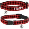 Buckle-Down Personalized Breakaway Cat Collar With Bell, Buffalo Plaid -Blue Buffalo Shop 285764 MAIN. AC SS1800 V1619739747