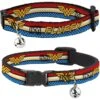 Buckle-Down DC Comics Wonder Woman Personalized Breakaway Cat Collar With Bell -Blue Buffalo Shop 285766 MAIN. AC SS1800 V1619732234