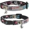Buckle-Down Personalized Breakaway Cat Collar With Bell, Flowers & Filigree -Blue Buffalo Shop 285768 MAIN. AC SS1800 V1619734623