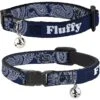 Buckle-Down Personalized Breakaway Cat Collar With Bell, Paisley Blue & White 1 Buckle-Down Personalized Breakaway Cat Collar With Bell, Paisley Blue & White -Blue Buffalo Shop 285774 MAIN. AC SS1800 V1619735532