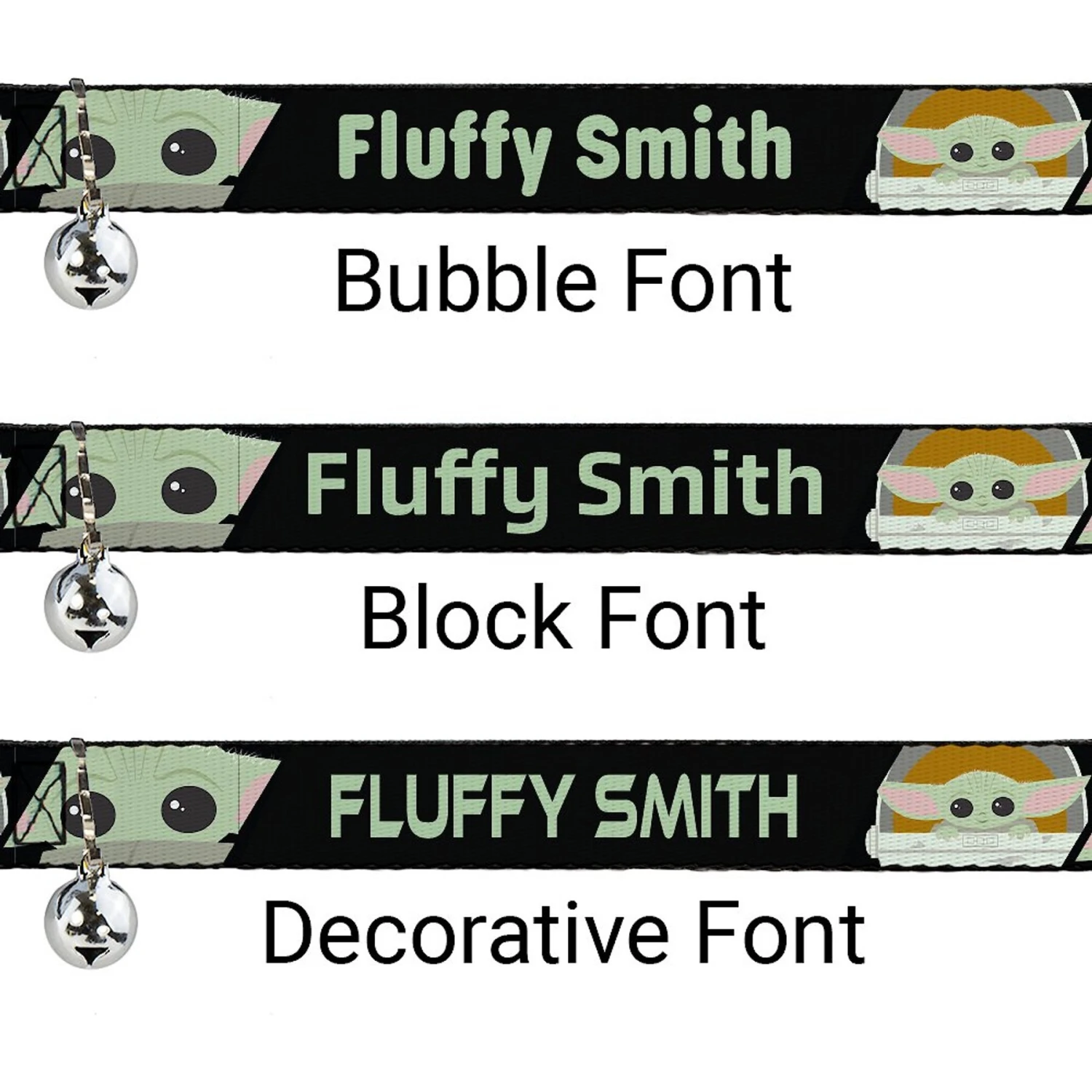 Buckle-Down Star Wars The Child Personalized Breakaway Cat Collar With Bell 4 Buckle-Down Star Wars The Child Personalized Breakaway Cat Collar With Bell - Image 2