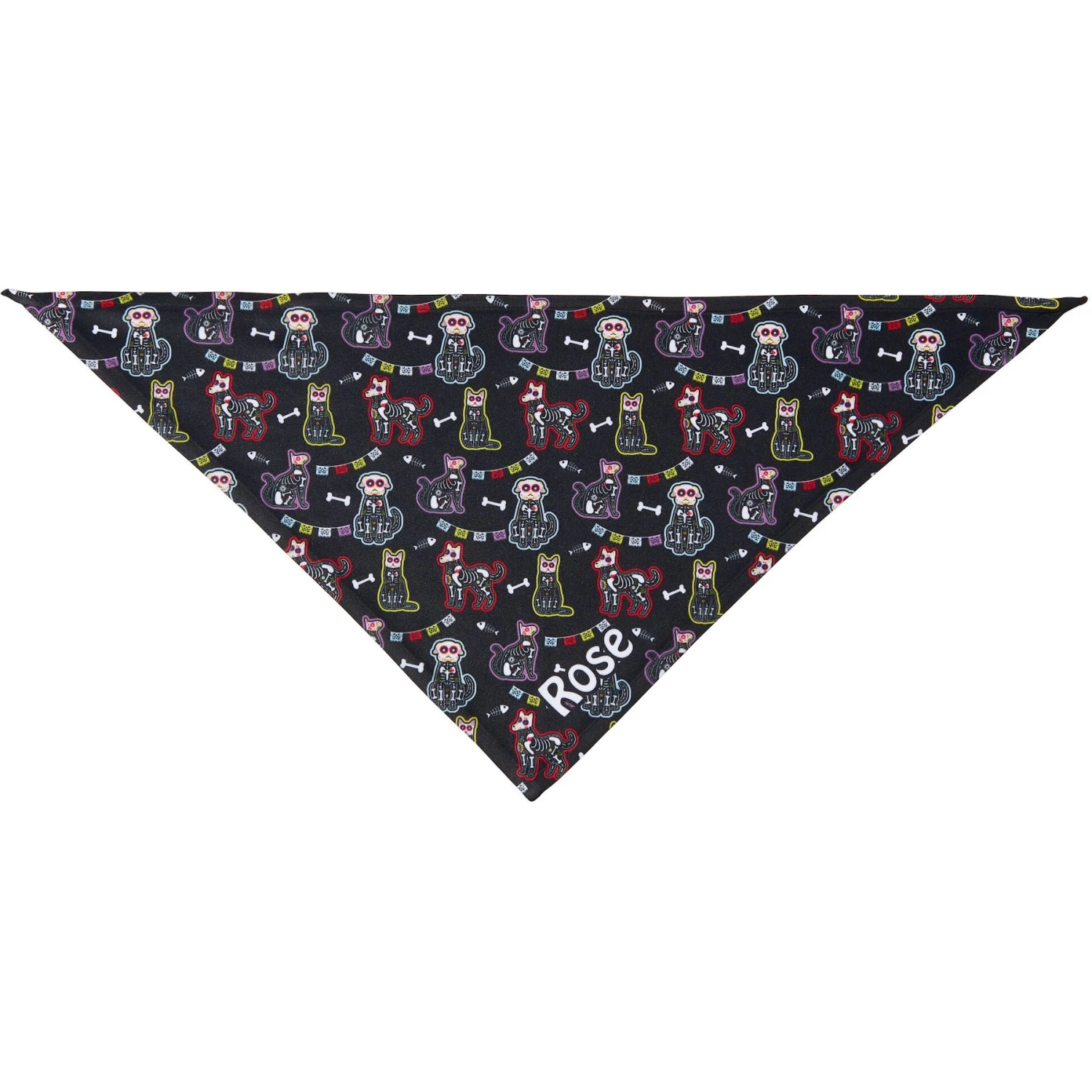 Frisco Dia De Los Muertos Personalized Dog & Cat Bandana 6 Frisco Dia De Los Muertos Personalized Dog & Cat Bandana - Image 4