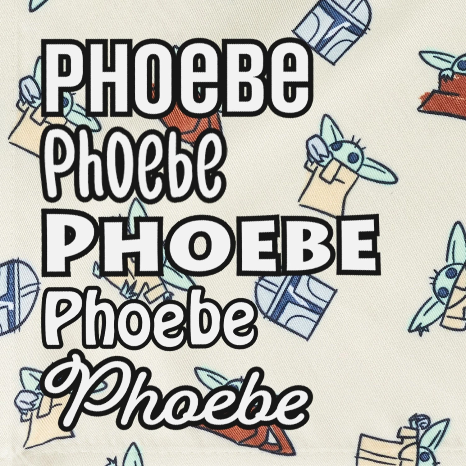 STAR WARS THE MANDALORIAN GROGU Doodle Print Personalized Dog & Cat Bandana 8 STAR WARS THE MANDALORIAN GROGU Doodle Print Personalized Dog & Cat Bandana - Image 6