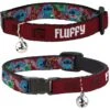 Buckle-Down Disney Lilo & Stitch Expressions Tropical Flora Personalized Breakaway Cat Collar With Bell -Blue Buffalo Shop 290262 MAIN. AC SS1800 V1619734043