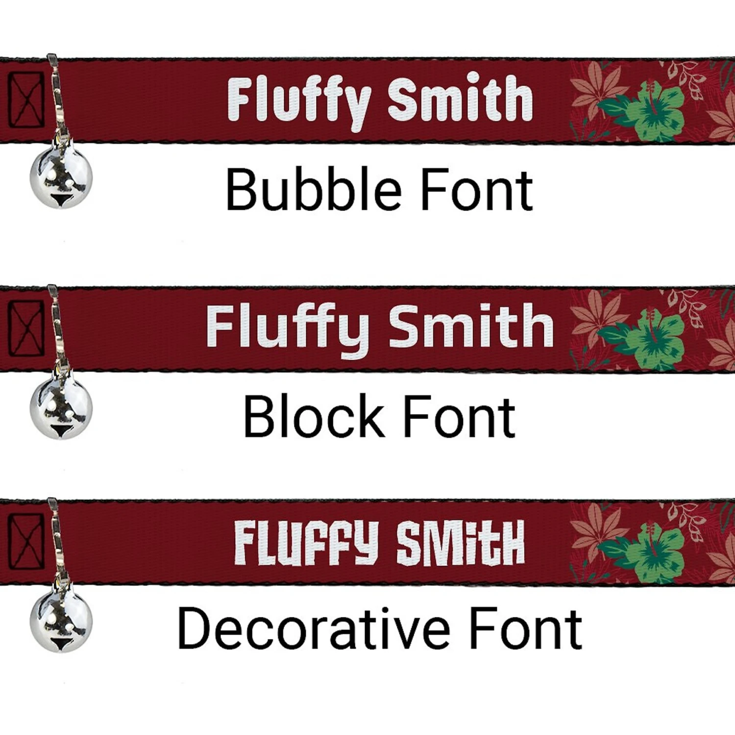 Buckle-Down Disney Lilo & Stitch Expressions Tropical Flora Personalized Breakaway Cat Collar With Bell 4 Buckle-Down Disney Lilo & Stitch Expressions Tropical Flora Personalized Breakaway Cat Collar With Bell - Image 2