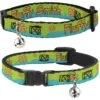 Buckle-Down Scooby Doo The Mystery Machine Paint Job Personalized Breakaway Cat Collar With Bell -Blue Buffalo Shop 290294 MAIN. AC SS1800 V1620670936