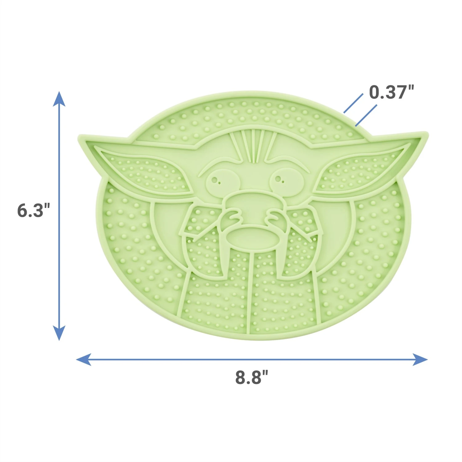 STAR WARS THE MANDALORIAN GROGU Silicone Dog & Cat Lick Mat, Green 4 STAR WARS THE MANDALORIAN GROGU Silicone Dog & Cat Lick Mat, Green - Image 2