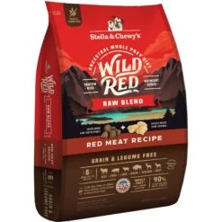 Stella & Chewy's Wild Red Raw Blend Kibble Grain-Free Red Meat Recipe Dry Dog Food