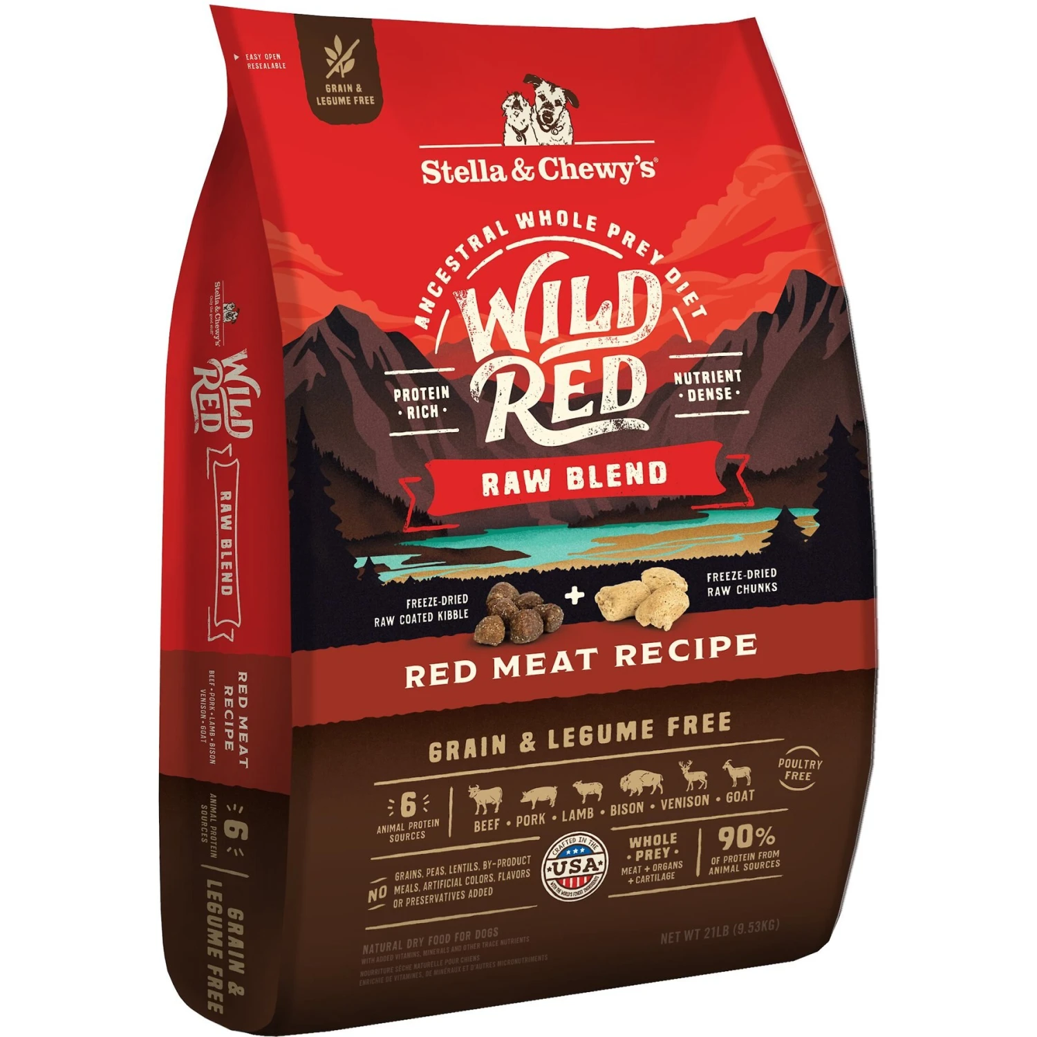 Stella & Chewy's Wild Red Raw Blend Kibble Grain-Free Red Meat Recipe Dry Dog Food 3 Stella & Chewy's Wild Red Raw Blend Kibble Grain-Free Red Meat Recipe Dry Dog Food