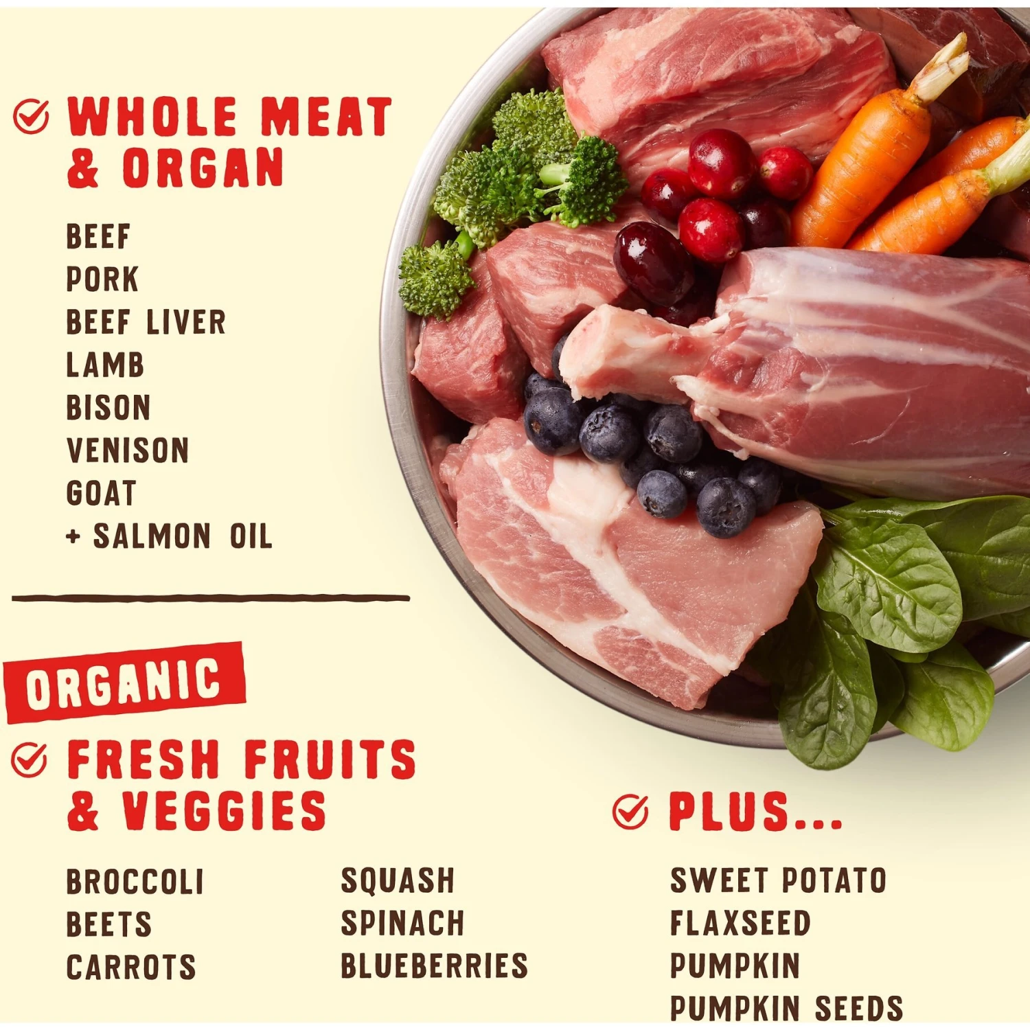 Stella & Chewy's Wild Red Raw Blend Kibble Grain-Free Red Meat Recipe Dry Dog Food 6 Stella & Chewy's Wild Red Raw Blend Kibble Grain-Free Red Meat Recipe Dry Dog Food - Image 4