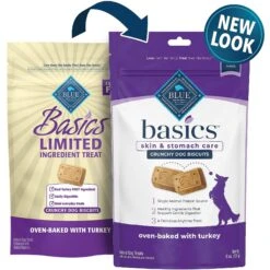 Blue Buffalo Basics Skin & Stomach Care Grain-Free Formula Turkey & Potato Recipe Adult Dry Dog Food & Blue Buffalo Basics Skin & Stomach Care Biscuits Turkey & Potato Dog Treats -Blue Buffalo Shop 292686 PT5. AC SS1800 V1646349552