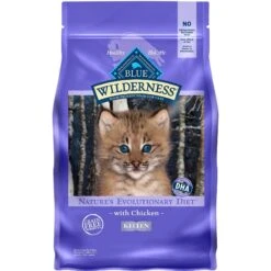 Blue Buffalo Wilderness High Protein Natural Grain-Free Chicken Kitten Dry Cat Food & Fancy Feast Tender Feast Variety Pack Canned Kitten Food -Blue Buffalo Shop 292760 PT5. AC SS1800 V1620011526