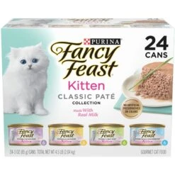 Purina ONE +Plus Healthy Kitten Formula Natural Dry Cat Food & Fancy Feast Tender Feast Variety Pack Canned Kitten Food 12 Purina ONE +Plus Healthy Kitten Formula Natural Dry Cat Food & Fancy Feast Tender Feast Variety Pack Canned Kitten Food -Blue Buffalo Shop 293522 PT1. AC SS1800 V1679925318