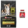 Purina Pro Plan Adult Weight Management Formula Dry Dog Food & Milk-Bone Mini's Flavor Snacks Beef, Chicken & Bacon Flavored Biscuit Dog Treats -Blue Buffalo Shop 293626 MAIN. AC SS1800 V1661824371