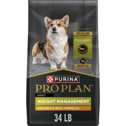 Purina Pro Plan Adult Weight Management Formula Dry Dog Food & Milk-Bone Mini's Flavor Snacks Beef, Chicken & Bacon Flavored Biscuit Dog Treats -Blue Buffalo Shop 293626 PT5. AC SS1800 V1661824380