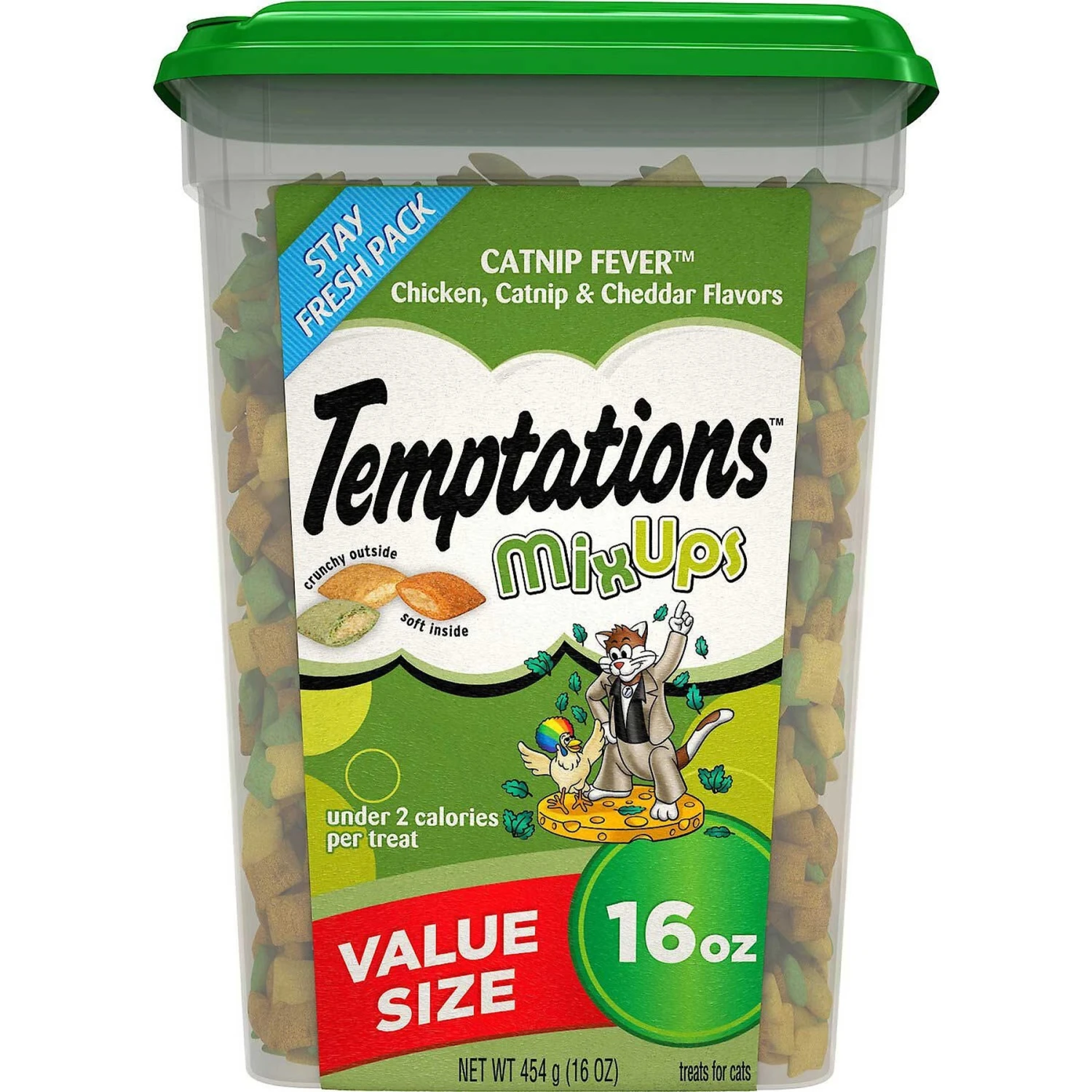Temptations MixUps Catnip Fever Flavor Soft & Crunchy Cat Treats & Frisco Bird With Feathers Teaser Wand Cat Toy With Catnip 4 Temptations MixUps Catnip Fever Flavor Soft & Crunchy Cat Treats & Frisco Bird With Feathers Teaser Wand Cat Toy With Catnip - Image 2