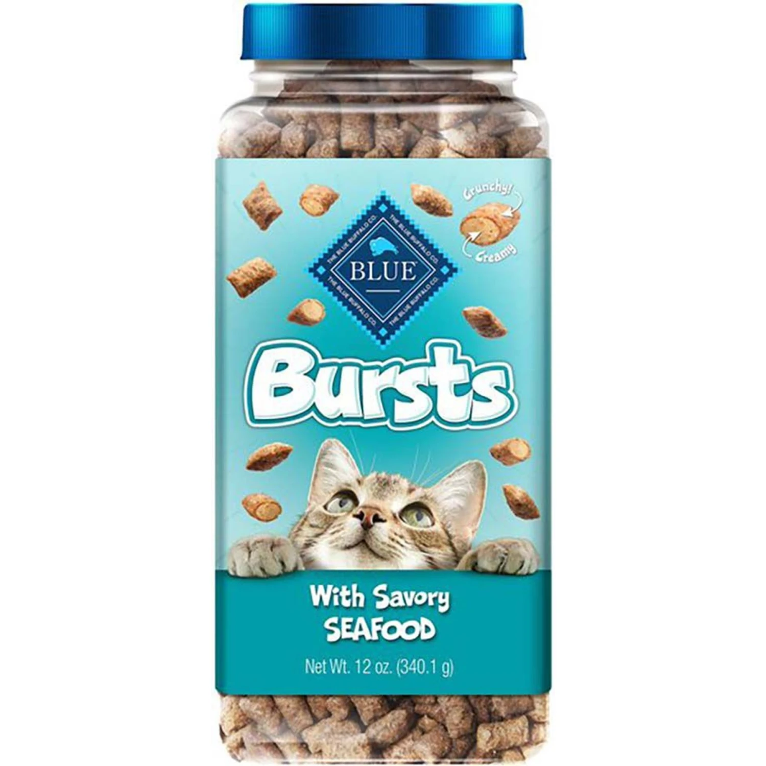 Blue Buffalo Tastefuls Chicken Indoor Natural Adult Dry Cat Food & Blue Buffalo Bursts With Savory Seafood Cat Treats 4 Blue Buffalo Tastefuls Chicken Indoor Natural Adult Dry Cat Food & Blue Buffalo Bursts With Savory Seafood Cat Treats - Image 2