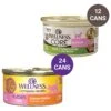 Wellness Complete Health Kitten Chicken Entree Recipe Natural Canned Cat Food & Wellness CORE Natural Grain-Free Turkey & Chicken Liver Pate Canned Kitten Food