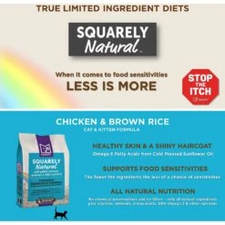 SquarePet Squarely Natural Chicken & Brown Rice Dry Cat Food -Blue Buffalo Shop 297019 PT2. AC SS1800 V1620914234