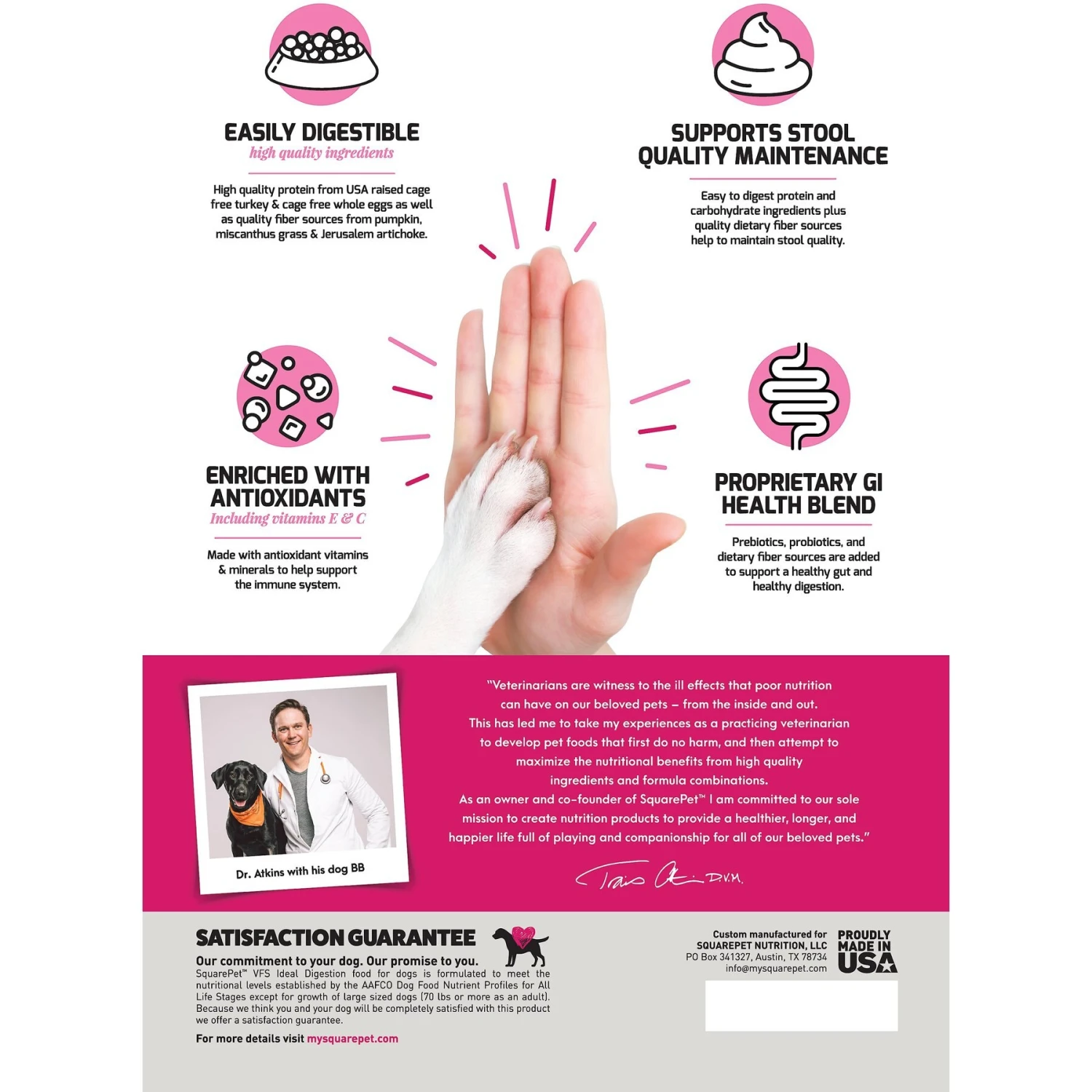 SquarePet VFS Ideal Digestion Dry Dog Food 4 SquarePet VFS Ideal Digestion Dry Dog Food - Image 2