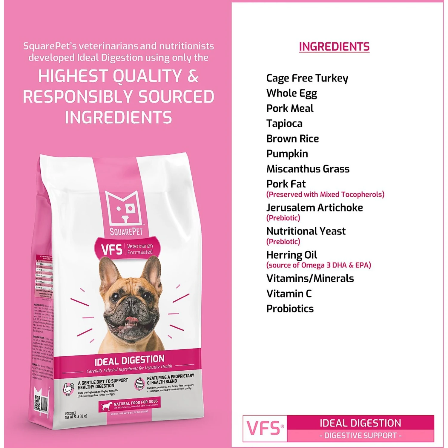 SquarePet VFS Ideal Digestion Dry Dog Food 6 SquarePet VFS Ideal Digestion Dry Dog Food - Image 4
