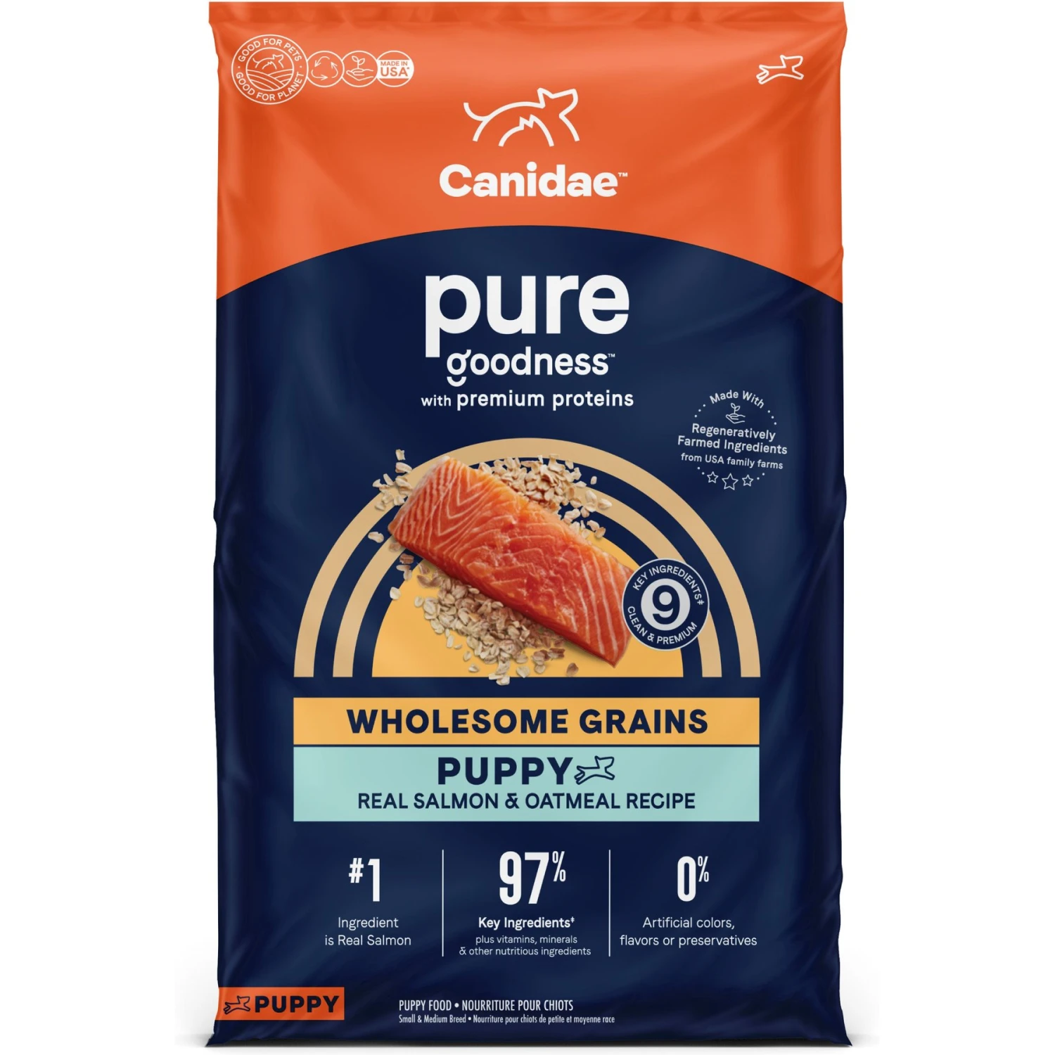 CANIDAE PURE With Wholesome Grains Limited Ingredient Real Salmon & Oatmeal Recipe Puppy Dry Dog Food 3 CANIDAE PURE With Wholesome Grains Limited Ingredient Real Salmon & Oatmeal Recipe Puppy Dry Dog Food