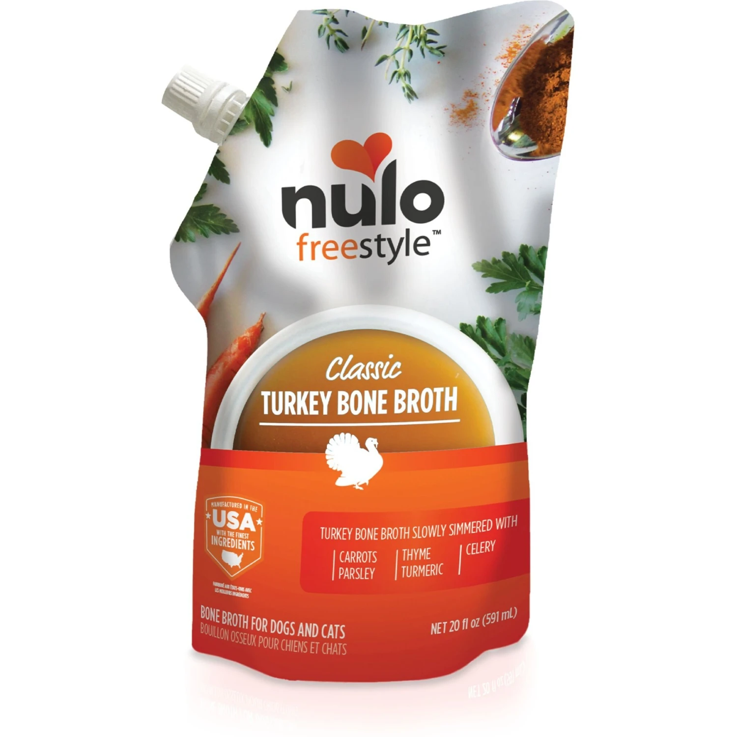 Nulo FreeStyle Grain-Free Classic Turkey Bone Broth Dog & Cat Topper, 20-oz Pouch 3 Nulo FreeStyle Grain-Free Classic Turkey Bone Broth Dog & Cat Topper, 20-oz Pouch
