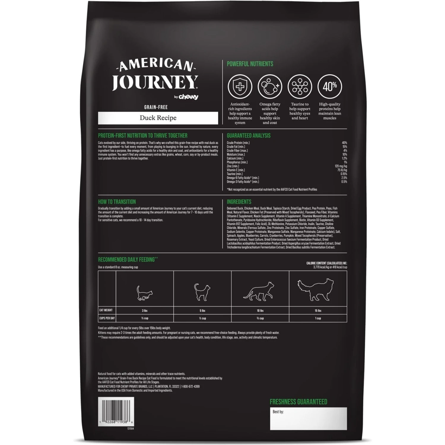 American Journey Duck Recipe Grain-Free Dry Cat Food & Blue Buffalo Wilderness Duck Recipe Grain-Free Dry Cat Food 5 American Journey Duck Recipe Grain-Free Dry Cat Food & Blue Buffalo Wilderness Duck Recipe Grain-Free Dry Cat Food - Image 3