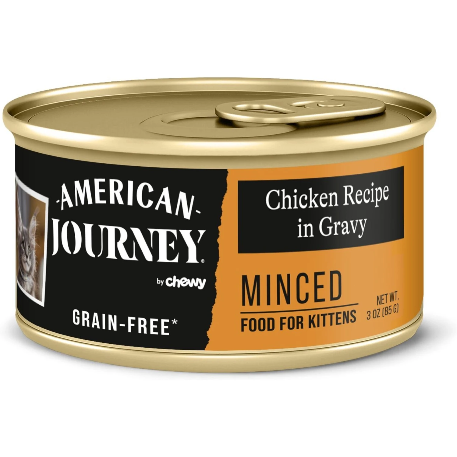 American Journey Kitten Chicken Recipe Grain-Free Dry Cat Food, 5-lb Bag & American Journey Kitten Minced Chicken Recipe in Gravy Grain-Free Canned Cat Food, 3-oz, Case Of 24 4 American Journey Kitten Chicken Recipe Grain-Free Dry Cat Food, 5-lb Bag & American Journey Kitten Minced Chicken Recipe in Gravy Grain-Free Canned Cat Food, 3-oz, Case Of 24 - Image 2