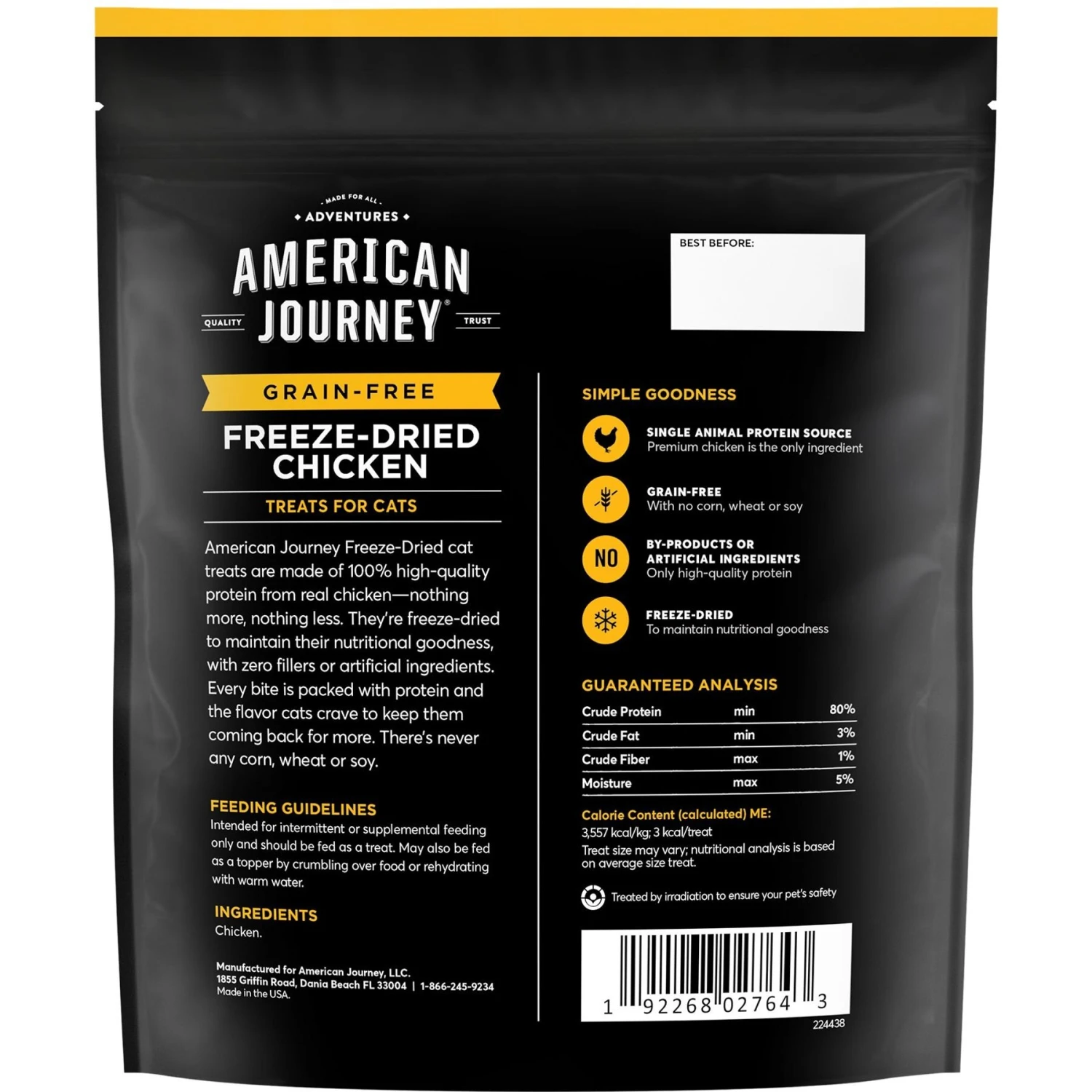 American Journey Salmon Recipe Grain-Free Dry Cat Food & American Journey 100% Chicken Freeze-Dried Grain-Free Cat Treats 9 American Journey Salmon Recipe Grain-Free Dry Cat Food & American Journey 100% Chicken Freeze-Dried Grain-Free Cat Treats - Image 7