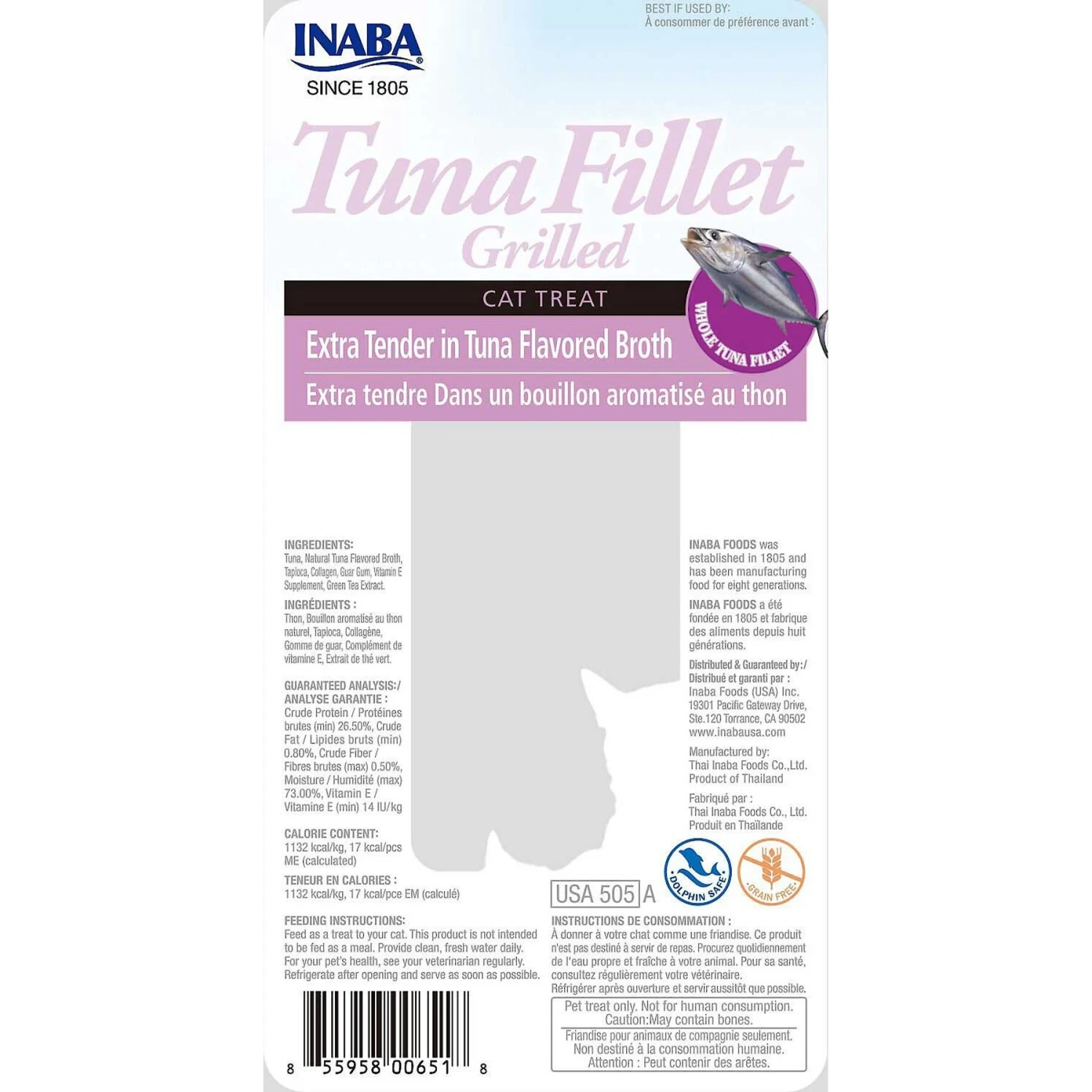 Inaba Extra Tender Grilled Tuna Fillet In Tuna Broth Grain-Free Cat Treat & Weruva Cats In The Kitchen Cuties Variety Pack Grain-Free Canned Cat Food 5 Inaba Extra Tender Grilled Tuna Fillet In Tuna Broth Grain-Free Cat Treat & Weruva Cats In The Kitchen Cuties Variety Pack Grain-Free Canned Cat Food - Image 3