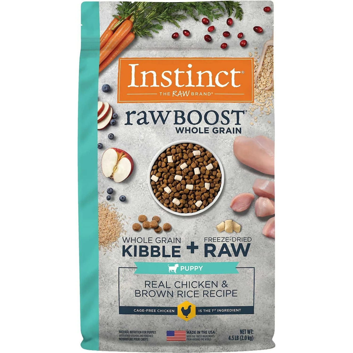 Instinct Be Natural Real Chicken & Brown Rice Recipe Freeze-Dried Raw Coated Dry Dog Food & Instinct Raw Boost Puppy Whole Grain Real Chicken & Brown Rice Recipe Freeze-Dried Raw Coated Dry Dog Food 7 Instinct Be Natural Real Chicken & Brown Rice Recipe Freeze-Dried Raw Coated Dry Dog Food & Instinct Raw Boost Puppy Whole Grain Real Chicken & Brown Rice Recipe Freeze-Dried Raw Coated Dry Dog Food - Image 5