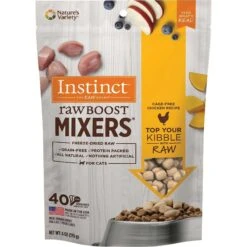 Instinct Raw Boost Mixers Chicken Recipe Grain-Free Freeze-Dried Cat Food Topper & Instinct Freeze-Dried Raw Boost Mixers Grain-Free Skin & Coat Health Recipe Cat Food Topper -Blue Buffalo Shop 298154 PT1. AC SS1800 V1621302446