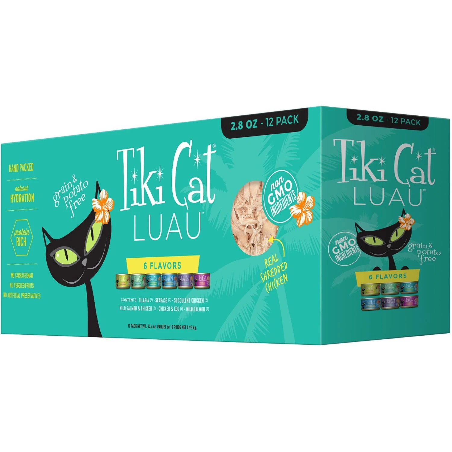Tiki Cat Luau Variety Pack Grain-Free Canned Cat Food & Tiki Cat After Dark Variety Pack Canned Cat Food 4 Tiki Cat Luau Variety Pack Grain-Free Canned Cat Food & Tiki Cat After Dark Variety Pack Canned Cat Food - Image 2