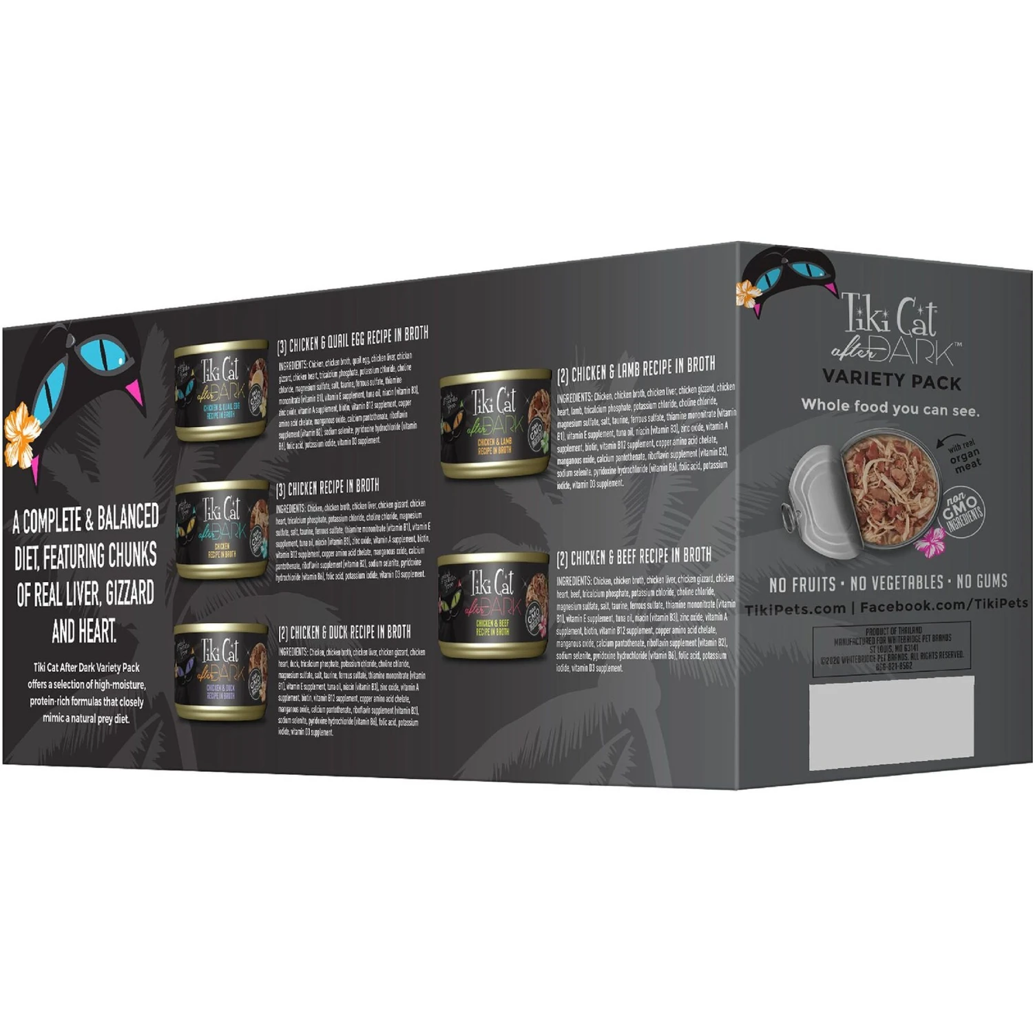Tiki Cat Luau Variety Pack Grain-Free Canned Cat Food & Tiki Cat After Dark Variety Pack Canned Cat Food 9 Tiki Cat Luau Variety Pack Grain-Free Canned Cat Food & Tiki Cat After Dark Variety Pack Canned Cat Food - Image 7