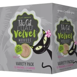 Tiki Cat Luau Velvet Mousse Variety Pack Grain-Free Wet Cat Food, 2.8-oz Pouch, Case Of 12 & Tiki Cat Broths Variety Pack Grain-free Wet Cat Food Topper, 1.3-oz Pouch, Case Of 12 16 Tiki Cat Luau Velvet Mousse Variety Pack Grain-Free Wet Cat Food, 2.8-oz Pouch, Case Of 12 & Tiki Cat Broths Variety Pack Grain-free Wet Cat Food Topper, 1.3-oz Pouch, Case Of 12 -Blue Buffalo Shop 298554 PT5. AC SS1800 V1703016357