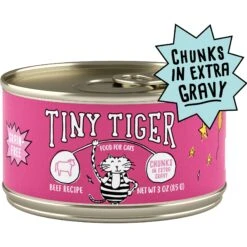 Tiny Tiger Chunks In EXTRA Gravy Beef Recipe Grain-Free Canned Cat Food & Fancy Feast Gravy Lovers Beef Feast Gravy Canned Cat Food -Blue Buffalo Shop 298562 PT1. AC SS1800 V1678810240
