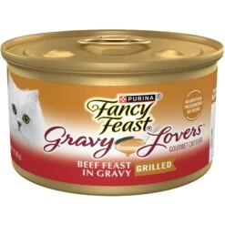 Tiny Tiger Chunks In EXTRA Gravy Beef Recipe Grain-Free Canned Cat Food & Fancy Feast Gravy Lovers Beef Feast Gravy Canned Cat Food -Blue Buffalo Shop 298562 PT5. AC SS1800 V1678810873