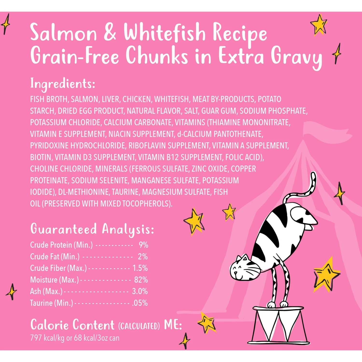Tiny Tiger Chunks In EXTRA Gravy Salmon & Whitefish Recipe Grain-Free Canned Cat Food & Fancy Feast Gravy Lovers Salmon & Sole Feast In Seared Salmon Flavor Gravy Gourmet Wet Cat Food 6 Tiny Tiger Chunks In EXTRA Gravy Salmon & Whitefish Recipe Grain-Free Canned Cat Food & Fancy Feast Gravy Lovers Salmon & Sole Feast In Seared Salmon Flavor Gravy Gourmet Wet Cat Food - Image 4