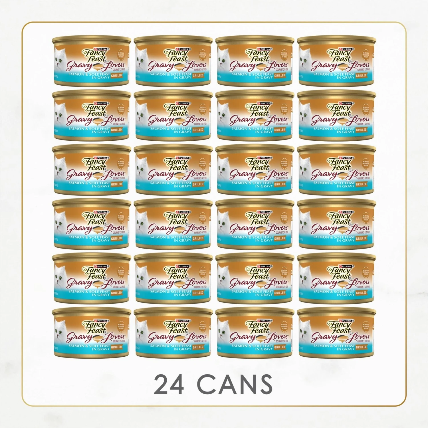 Tiny Tiger Chunks In EXTRA Gravy Salmon & Whitefish Recipe Grain-Free Canned Cat Food & Fancy Feast Gravy Lovers Salmon & Sole Feast In Seared Salmon Flavor Gravy Gourmet Wet Cat Food 9 Tiny Tiger Chunks In EXTRA Gravy Salmon & Whitefish Recipe Grain-Free Canned Cat Food & Fancy Feast Gravy Lovers Salmon & Sole Feast In Seared Salmon Flavor Gravy Gourmet Wet Cat Food - Image 7