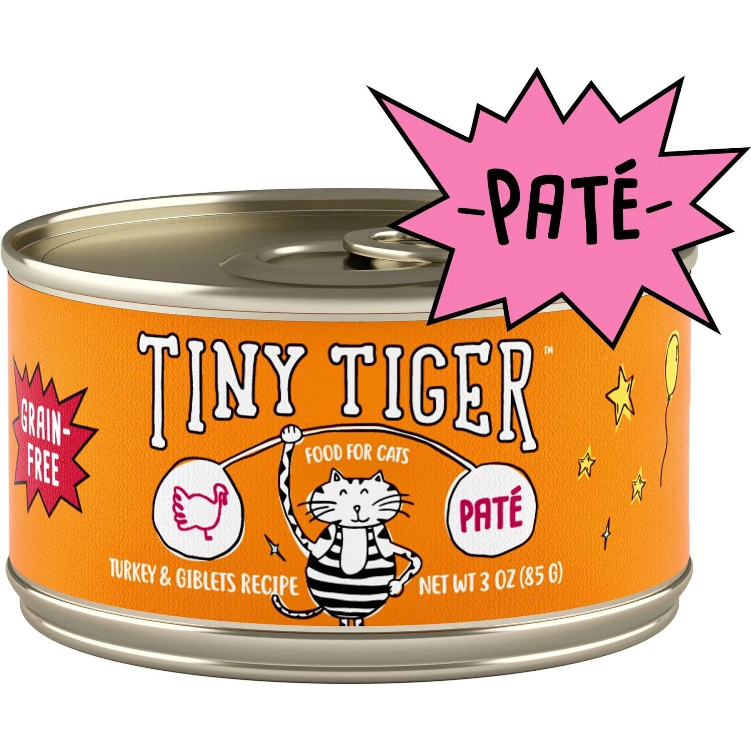 Tiny Tiger Pate Turkey & Giblets Recipe Grain-Free Canned Cat Food & Fancy Feast Classic Turkey & Giblets Feast Canned Cat Food 8 Tiny Tiger Pate Turkey & Giblets Recipe Grain-Free Canned Cat Food & Fancy Feast Classic Turkey & Giblets Feast Canned Cat Food - Image 6