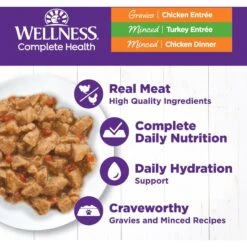 Wellness Chicken & Turkey Lovers Canned Cat Food, 3-oz, Case Of 24 & Wellness CORE Signature Selects Shredded Boneless Chicken & Chicken Liver Entree In Sauce Grain-Free Natural Canned Cat Food 18 Wellness Chicken & Turkey Lovers Canned Cat Food, 3-oz, Case Of 24 & Wellness CORE Signature Selects Shredded Boneless Chicken & Chicken Liver Entree In Sauce Grain-Free Natural Canned Cat Food -Blue Buffalo Shop 298656 PT7. AC SS1800 V1621984972