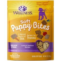 Wellness Complete Health Just For Puppy Canned Dog Food & Wellness Soft Puppy Bites Lamb & Salmon Recipe Grain-Free Natural Dog Treats -Blue Buffalo Shop 298658 PT5. AC SS1800 V1691425676