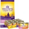 Wellness Complete Health Kitten Chicken Entree Recipe Natural Canned Cat Food & Wellness Complete Health Natural Grain-Free Deboned Chicken & Chicken Meal Dry Kitten Food