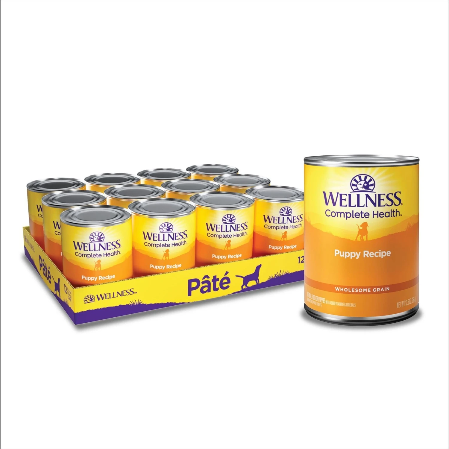 Wellness Large Breed Complete Health Puppy Deboned Chicken, Brown Rice & Salmon Meal Recipe Dry Dog Food & Wellness Complete Health Just For Puppy Canned Dog Food 4 Wellness Large Breed Complete Health Puppy Deboned Chicken, Brown Rice & Salmon Meal Recipe Dry Dog Food & Wellness Complete Health Just For Puppy Canned Dog Food - Image 2