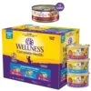 Wellness Seafood Pate Favorites Canned Cat Food, 3-oz, Case Of 24 & Wellness CORE Signature Selects Flaked Skipjack Tuna & Wild Salmon Entree In Broth Grain-Free Canned Cat Food -Blue Buffalo Shop 298732 MAIN. AC SS1800 V1621296757