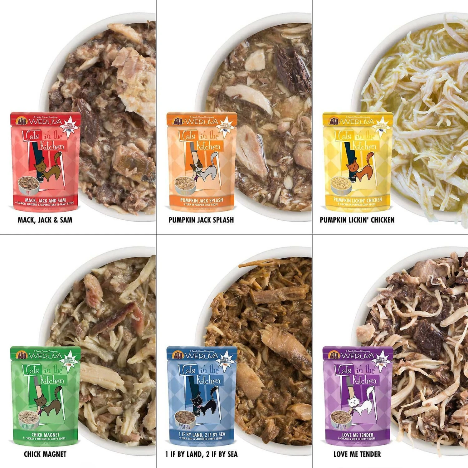 Weruva Cats In The Kitchen Love Me Tender Chicken & Duck Recipe Grain-Free Cat Food Pouches & Weruva Cats In The Kitchen Pantry Party Variety Pack Grain-Free Cat Food, 3-oz Pouch, Case Of 12 9 Weruva Cats In The Kitchen Love Me Tender Chicken & Duck Recipe Grain-Free Cat Food Pouches & Weruva Cats In The Kitchen Pantry Party Variety Pack Grain-Free Cat Food, 3-oz Pouch, Case Of 12 - Image 7