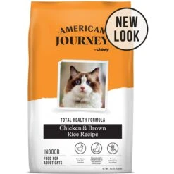 American Journey Indoor Cat Total Health Formula Chicken & Brown Rice Recipe Dry Cat Food, 15lb Bag