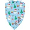 Frisco Snowman & Presents Personalized Dog & Cat Bandana